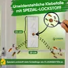 An advertisement for an insect trap with a magnifying glass showing insects. Produktbild-Vorschau
