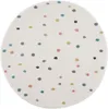 Teppich Kinderzimmer Punkte - 120 cm Rund - Creme mit Produktbild-Vorschau 3