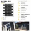 AMK Fassadenpaneel 010 Schwarz mit Ziegeloptik und sichtbarer feiner Netzstruktur Produktbild-Vorschau