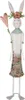 Clayre & Eef Dekorationsfigur Kaninchen 88 cm Weiß Rosa Produktbild-Vorschau 1