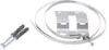 A set of mounting hardware for an expansion vessel, including screws, wall plugs, and a metal strap with a bracket. Voir les images du produit