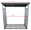 Metall Kaminholzregal Anthrazit XXL 185 x 70 x 193,5 cm mit Produktbild-Vorschau 3