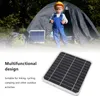 A child in overalls and a hard hat stands in front of a tent with a solar panel. Produktbild-Vorschau