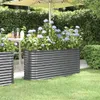 vidaXL Hochbeet Verzinkter Stahl 152x40x68 cm Anthrazit Produktbild-Vorschau 2