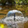 A solar-powered fountain pump spraying water in a pond. Produktbild-Vorschau