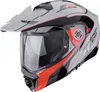 Kask enduro Scorpion ADX-2 Kamps, szary/czarny/czerwony, Podgląd zdjęcia produktu 1