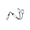 INF Typ-C-auf-Dual-USB-2.0-Adapter Silber Produktbild-Vorschau 2