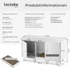 tectake® Katzenschrank Freya versteckte Eingänge an den Produktbild-Vorschau 5