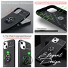 NALIA Schwarze Handy Hülle für iPhone 13, 360° Ring Case Produktbild-Vorschau 3