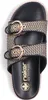 Sandales plates Rieker pour femmes, couleur noire, style Voir les images du produit 13