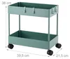 Carrello Relaxdays, 2 ripiani, carrello da servizio, Anteprima dell’immagine prodotto 4