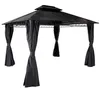 Hardtop Pergola HWC-M81, Pavillon, Aluminium Dachstreben Produktbild-Vorschau 14