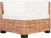 vidaXL Sofagarnitur 18-tlg. Natürliches Rattan Produktbild-Vorschau 3
