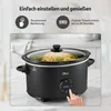 Olvy Digitaler Slow Cooker mit Timer – 6 Liter Schongarer – Produktbild-Vorschau 2