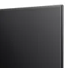 Nahaufnahme des oberen Ecks des schwarzen TVs, Kante des Bildschirms erkennbar. Produktbild-Vorschau