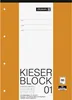A notebook or pad with a prominent orange border and a white center panel containing text and branding. Podgląd zdjęcia produktu