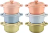 Set 6x Mini Cocotte round 10 cm  multicolor Náhled obrázku produktu 1