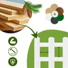 Floranica Zierzaun aus Holz 100 x 20 cm Weiß (imprägniert) Produktbild-Vorschau 5