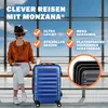MONZANA® Kofferset 4tlg Hartschalen Koffer S-M-L-XL Produktbild-Vorschau 3