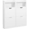 Yaheetech Schuhschrank Schuhkipper mit 4 Klappen, 17 cm Produktbild-Vorschau 1