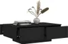 A black coffee table with two drawers open, decorated with a vase of dried flowers and a stack of books. Náhľad obrázku produktu