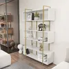 Skye Decor, Bruti - White, Gold, Bücherregale, Weiß, 120 x Produktbild-Vorschau 3