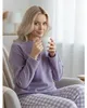 Pyjama - für Frauen - Hose mit langärmeligem Shirt - Produktbild-Vorschau 12