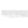 Outdoor-Hundezwinger Silbern 6x10x2 m Verzinkter Stahl Produktbild-Vorschau 3