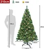 TRMLBE Arbre de Noël 210cm Artificiel Sapin de Noël avec Voir les images du produit 2