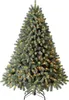 A full shot of an artificial Christmas tree decorated with lights. Produktbild-Vorschau
