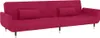 vidaXL Schlafsofa 2-Sitzer mit 2 Kissen Weinrot Samt Produktbild-Vorschau 1
