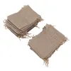 50 sacs cadeaux en jute avec cordon, pochettes à bijoux en Voir les images du produit 3