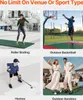 Collage of four images showing different sports and activities, with text overlays. Podgląd zdjęcia produktu