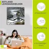 ARTland Leinwandbild Falke im Baum Größe: 30x30 cm Produktbild-Vorschau 3