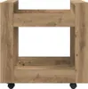 vidaXL Stolní vozík Artisan dub 60 x 45 x 60 cm materiál na Náhled obrázku produktu 5