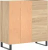 vidaXL Skrinka na taniere Sonoma dub 84,5x38x89 cm odvodený Náhľad obrázku produktu 6