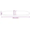 The Living Store Tischplatte Weiß 60x30x2,5 cm Massivholz Produktbild-Vorschau 7