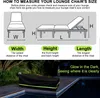 210*75*40*80cm (L*W*FH*BH) 420D Gartenliege Abdeckung Produktbild-Vorschau 2
