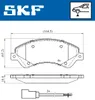 SKF Bremsbeläge Satz Vorne Bremsklötze für FORD Transit Mk6 Produktbild-Vorschau 3