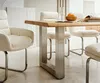 DELIFE Esstisch Edge 180x90 XL Akazie Natur Edelstahl Breit Produktbild-Vorschau 5