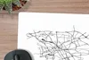 MuchoWow® Mauspad Mousepad Karte - Hannover - Schwarz-Weiß Produktbild-Vorschau 2