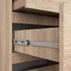 Akord Kommode 10 Schubladen Sonoma-Eiche 120X40X121 Cm Produktbild-Vorschau 4