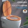 CASARIA® Toilettendeckel mit doppelter Absenkautomatik MDF Produktbild-Vorschau 7