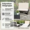 Mucola Salon de jardin en poly rotin 2 fauteuils et table Voir les images du produit 11