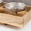 Adventskranz Holz Lang L46cm Mango Weihnachtsdeko Kerzen Produktbild-Vorschau 7