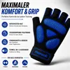 Premium Halbfinger Fahrradhandschuhe, rutschfeste, Fitness Produktbild-Vorschau 2