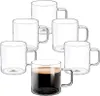 Wilmax set de 6 tasses en verre borosilicaté 160 ml Voir les images du produit 1