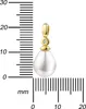585er Gold Anhänger mit Süßwasserperle und Diamant für Produktbild-Vorschau 3
