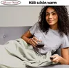 Kuscheldecke 220x240 cm Grau Wohndecke Flauschige Winter Produktbild-Vorschau 5