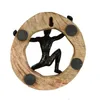 J-Line Wanddekoration Figur Kletternd Mangobaum/Aluminium Produktbild-Vorschau 3